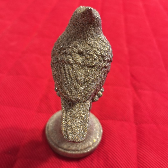 Shiny Gold Glittery Cardinal - Picture 4 of 5